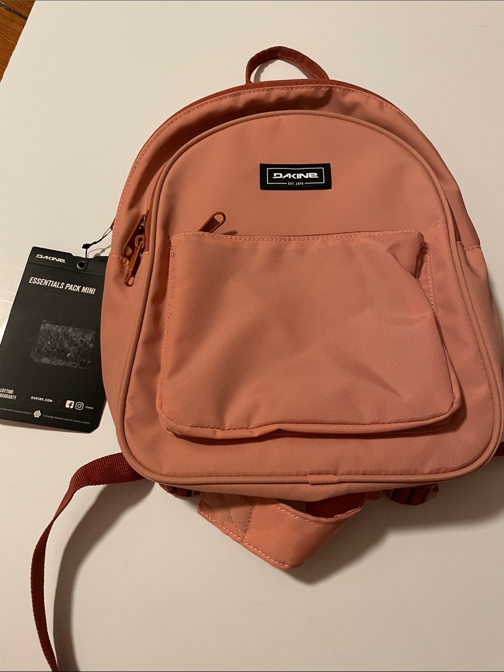 Dakine Essentials Pack Mini Backpack Muted Clay Durable Backpack 12x9x4.5 NWT